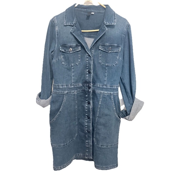 Kutani Dresses & Skirts - KUT‎ From The Cloth Denim Long Sleeve Dress Size Medium